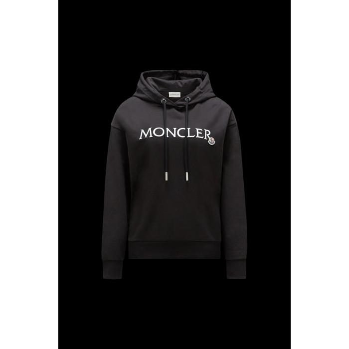 몽클레어 여성 스웨터 MONCLER 로고 자수 후드 스웨트셔츠 J10938G0001689A1K999