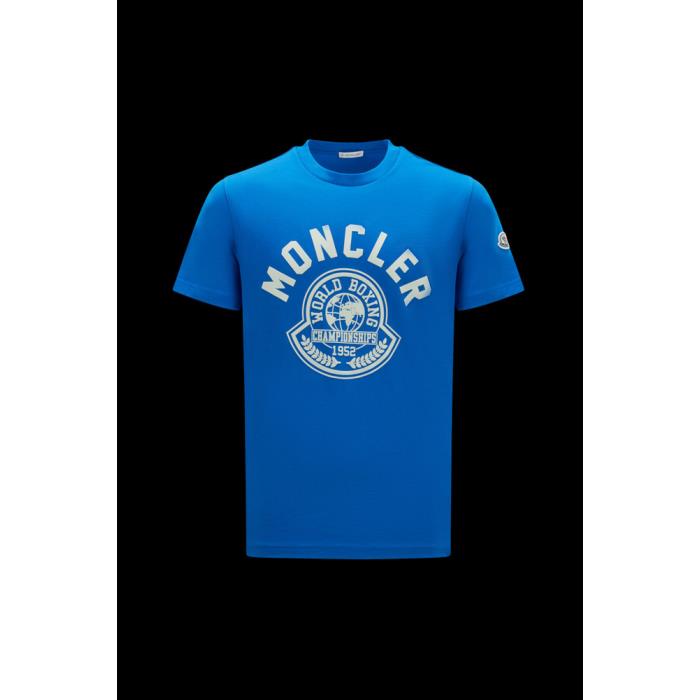 몽클레어 남성 티셔츠 MONCLER 프린트 패턴 티셔츠 I20918C00022829HP73M