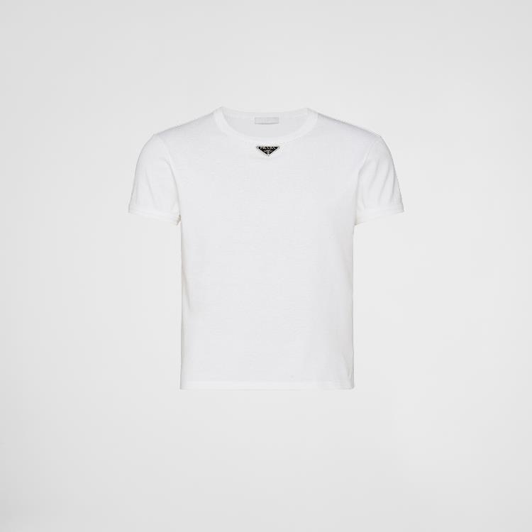 프라다 남성 티셔츠 PRADA 코튼 티셔츠 UJN824_11ZM_F0009_S_222