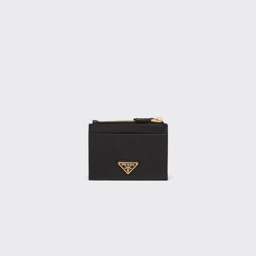 프라다 여성 지갑 사피아노 가죽 카드홀더 1MC026_QHH_F0002