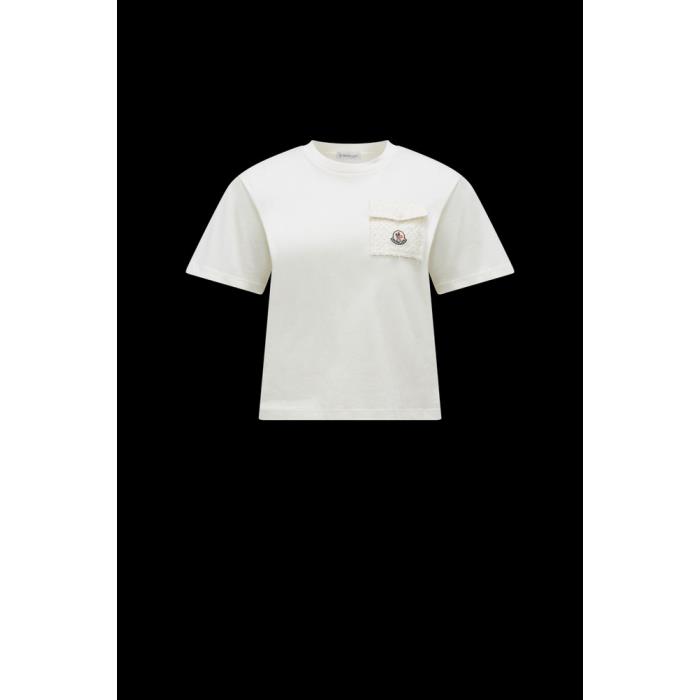 몽클레어 여성 티셔츠 MONCLER 포켓이 달린 티셔츠 J10938C0002289AI9034