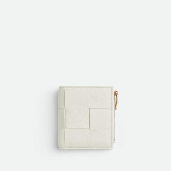 보테가베네타 여성 지갑 플랩 2개와 지퍼가 있는 스몰 포맷 카세트 지갑 706010VCP139009