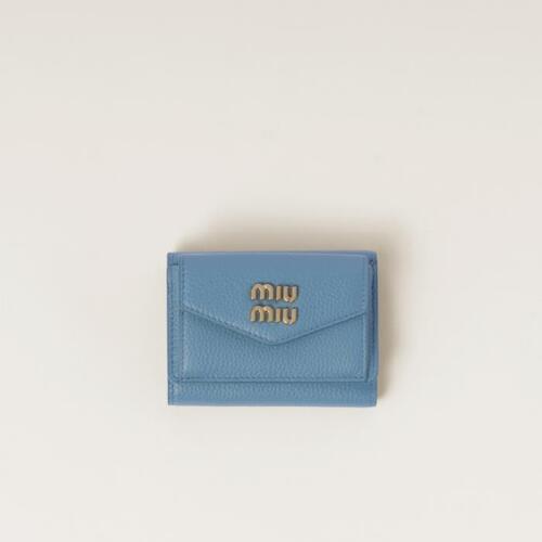미우미우 지갑 MIUMIU 작은 가죽 지갑 5MH021_2DT7_F0637
