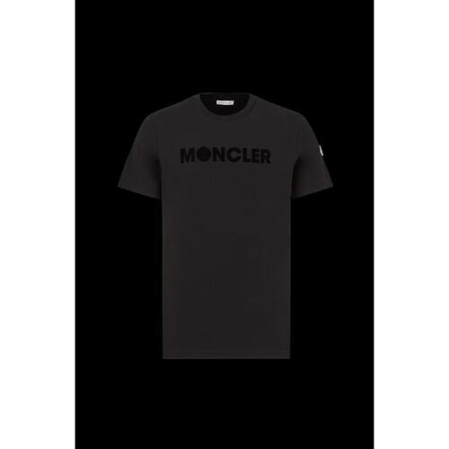 몽클레어 남성 티셔츠 MONCLER 플록 로고 티셔츠 J10918C00008829HP999