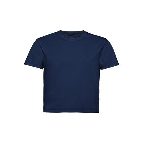 프라다 남성 티셔츠 PRADA 스트레치 코튼 티셔츠 UJN712_1YDP_F0124_S_211