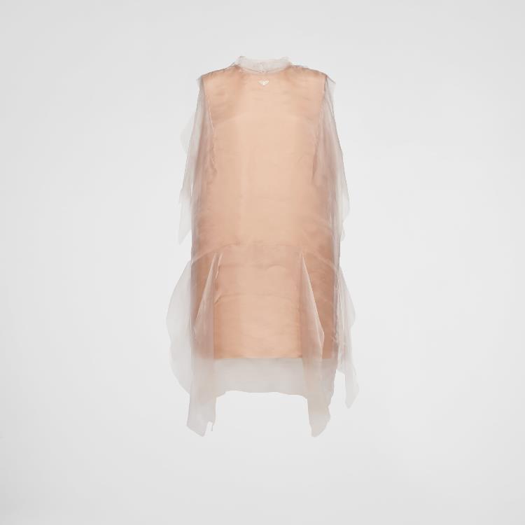 프라다 여성 원피스 PRADA 테크니컬 베일 드레스 P3M53_141H_F063L_S_OOO