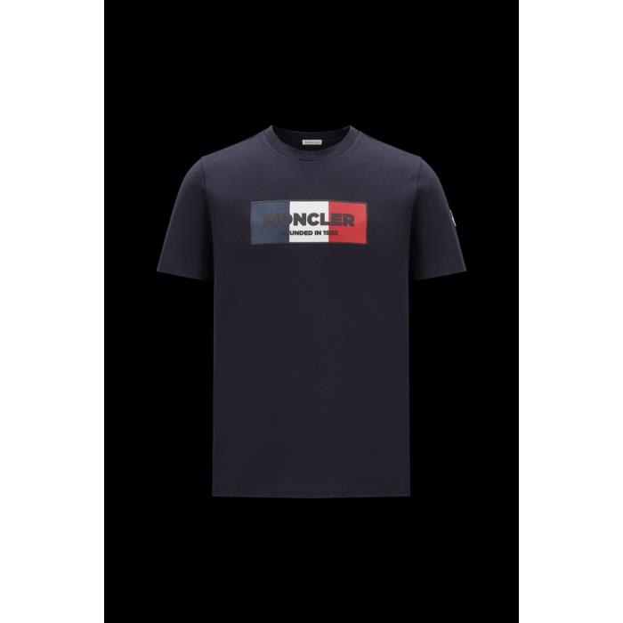 몽클레어 남성 티셔츠 MONCLER 트라이컬러 패턴 티셔츠 I20918C000368390T778