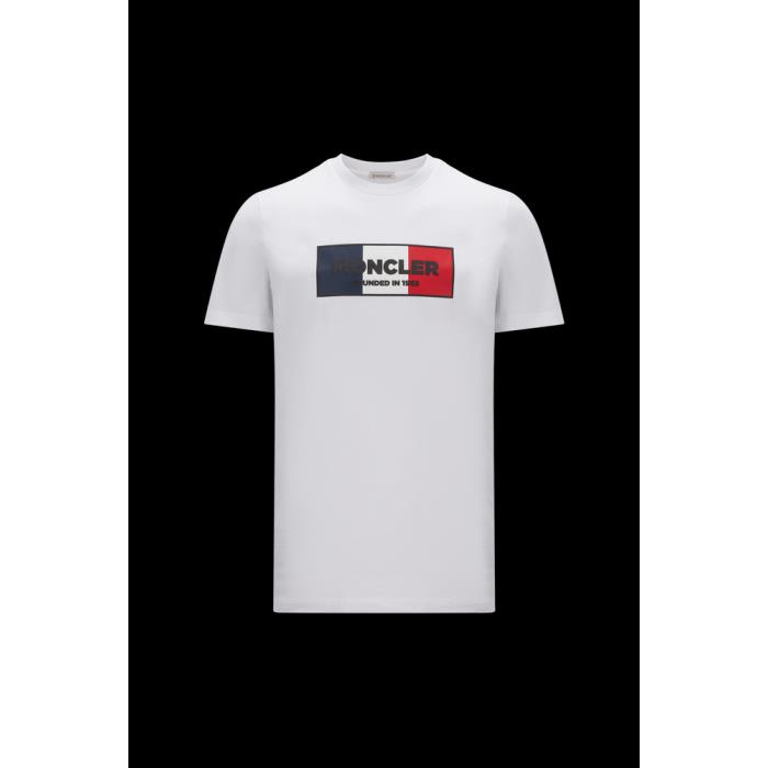 몽클레어 남성 티셔츠 MONCLER 트라이컬러 패턴 티셔츠 I20918C000368390T002