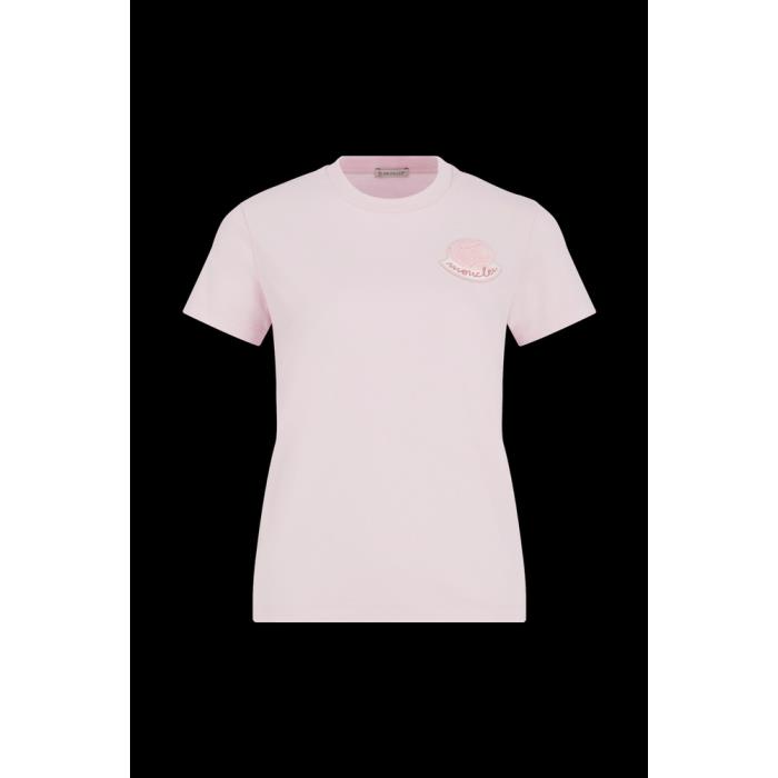 몽클레어 여성 티셔츠 MONCLER 테니스 로고 인서트 티셔츠 J10938C00005829HP50B