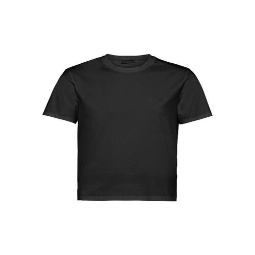 프라다 남성 티셔츠 PRADA 스트레치 코튼 티셔츠 UJN712_1YDP_F0002_S_211
