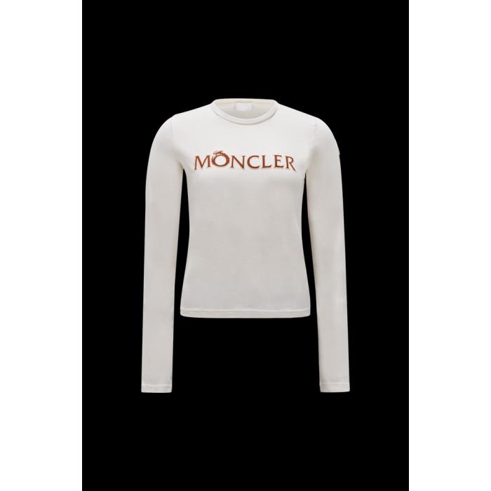 몽클레어 여성 티셔츠 MONCLER 로고가 있는 긴팔 티셔츠 J10938D00003M3926034