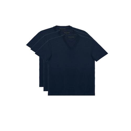 프라다 남성 티셔츠 PRADA 3팩 코튼 저지 티셔츠 UJM493_ILK_F0124_S_181