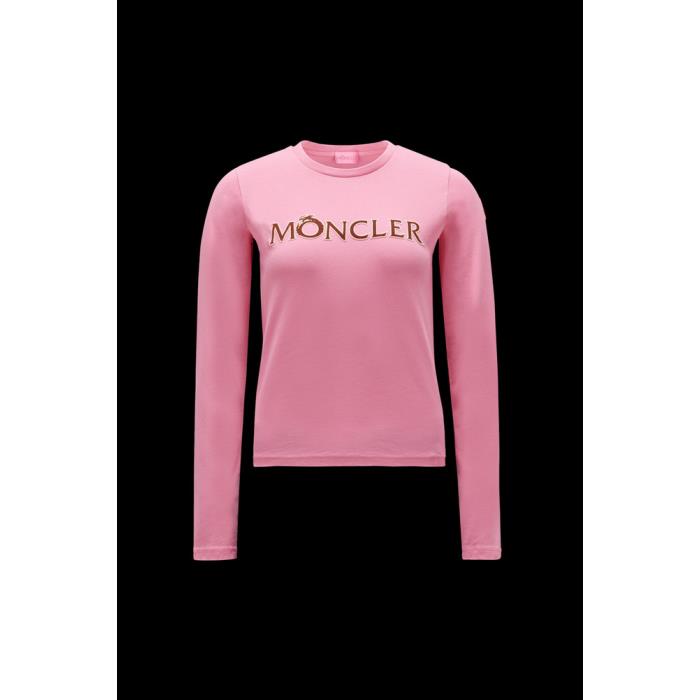 몽클레어 여성 티셔츠 MONCLER 로고가 있는 긴팔 티셔츠 J10938D00003M3926528