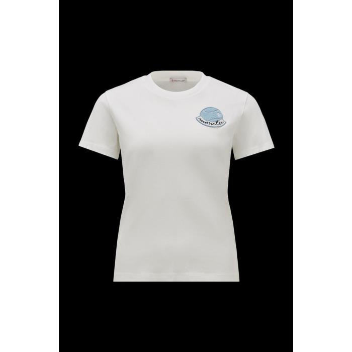 몽클레어 여성 티셔츠 MONCLER 테니스 로고 인서트 티셔츠 J10938C00005829HP033